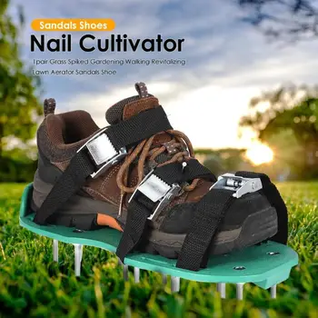 1pair Grass Spiked Gardening Walking Revitalizing Lawn Aerator Sandals Shoes Nail Cultivator Yard Garden Tool
1pair Grass Spiked Gardening Walking Revitalizing Lawn Aerator Sandals Shoes Nail Cultivator Yard Garden Tool