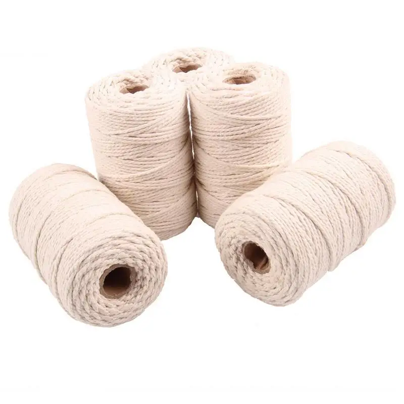100m Cotton Rope Macrame Cotton Cord String Party Wedding Gift Wrapping Cords Thread DIY Scrapbooking Florists Craft Decor
100m Cotton Rope Macrame Cotton Cord String Party Wedding Gift Wrapping Cords Thread DIY Scrapbooking Florists Craft Decor