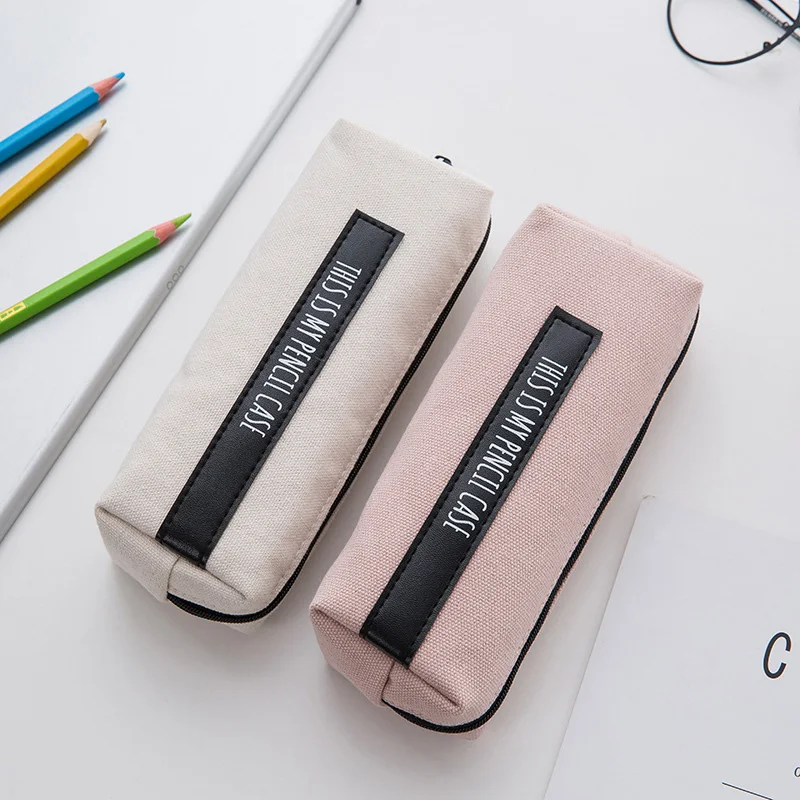 1PC Kawaii Canvas Pencil Case Cute Letter Pencil Bags High Capacity Pen Bags For Kids Girls Gift School Supplies Stationery
1PC Kawaii Canvas Pencil Case Cute Letter Pencil Bags High Capacity Pen Bags For Kids Girls Gift School Supplies Stationery
