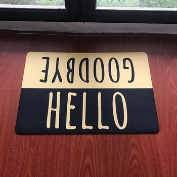 Custom Doormat for Entrance Door Hallway Hello Goodbye Anti-Slip Floor Mat Area Rugs Funny Outdoor Door Mat Carpet
Custom Doormat for Entrance Door Hallway Hello Goodbye Anti-Slip Floor Mat Area Rugs Funny Outdoor Door Mat Carpet