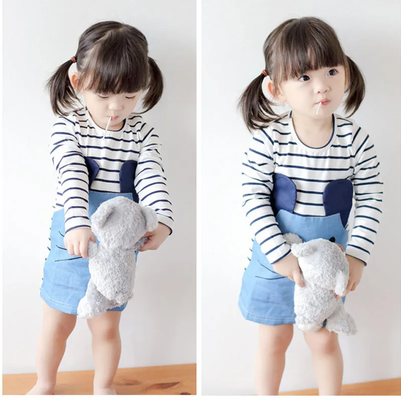Girls Long Sleeve Dress 2018 Autumn Winter Children Jean Denim Strip Korean Cat Toddler Christmas Dress Up Costume for Kids
Girls Long Sleeve Dress 2018 Autumn Winter Children Jean Denim Strip Korean Cat Toddler Christmas Dress Up Costume for Kids