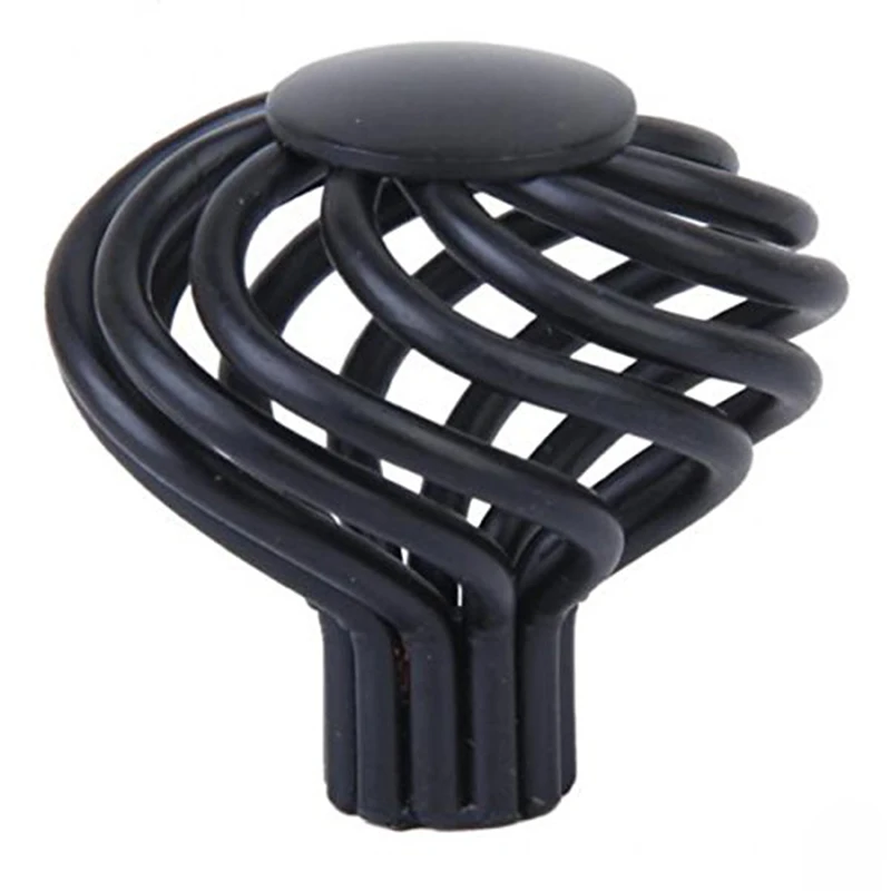 6 x Handle Drawer Knob / Wardrobe Door with Spiral Cage Design Diameter 3,4 cm - Black
6 x Handle Drawer Knob / Wardrobe Door with Spiral Cage Design Diameter 3,4 cm - Black