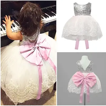 6M-10T Girl Tutu Dress Sleeveless Back Bow Knot Party Princess Girls Party Lace Dress Children Kids Shining Bridesmaid 2019
6M-10T Girl Tutu Dress Sleeveless Back Bow Knot Party Princess Girls Party Lace Dress Children Kids Shining Bridesmaid 2019