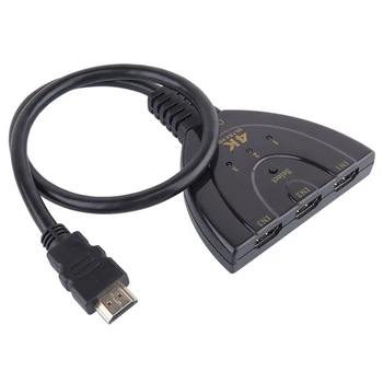 HDMI Switch/Switcher 3 Port 3x1 v1.4 Pigtail intelligent Auto with one Fixed HDMI Cable support 1080p 4k x 2k
HDMI Switch/Switcher 3 Port 3x1 v1.4 Pigtail intelligent Auto with one Fixed HDMI Cable support 1080p 4k x 2k