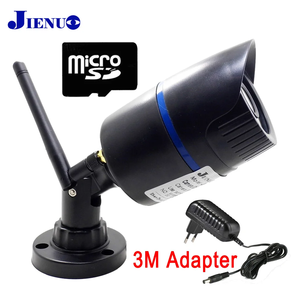 Камера видеонаблюдения JIENU беспроводная водонепроницаемая с разъемом Micro sd