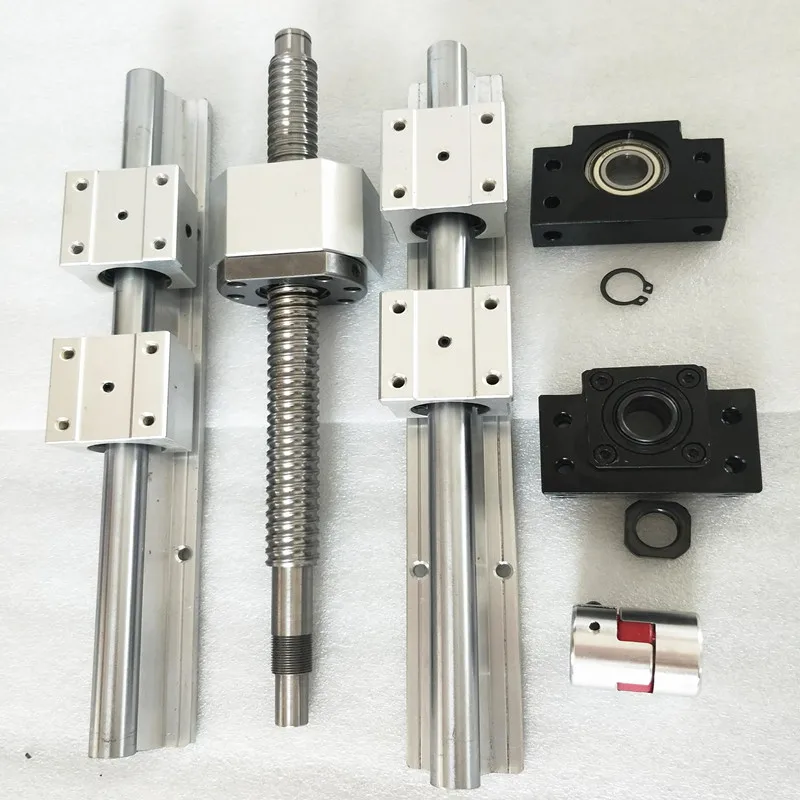 SFU1605 Ball screw + BK12 BF12 + Nut Housing + Coupling + 2pcs SBR16 linear rail 200mm 300mm 500mm 600mm 1000mm + 4pcs SBR16UU
SFU1605 Ball screw + BK12 BF12 + Nut Housing + Coupling + 2pcs SBR16 linear rail 200mm 300mm 500mm 600mm 1000mm + 4pcs SBR16UU