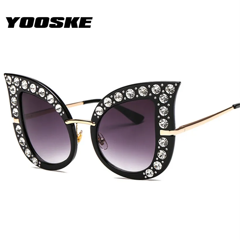 YOOSKE Luxury Diamond Cat Eye Sunglasses Crystal Oversized Ladies Sun Glasses Gradient Shades Eyewear UV400
YOOSKE Luxury Diamond Cat Eye Sunglasses Crystal Oversized Ladies Sun Glasses Gradient Shades Eyewear UV400