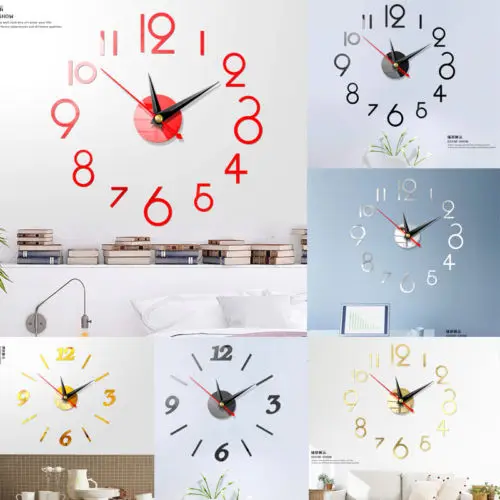 Modern DIY Large Digital Wall Clocks 3D Acrylic Mirror Surface Sticker Living Room Home Decoration Quartz Needle Art Design New
Modern DIY Large Digital Wall Clocks 3D Acrylic Mirror Surface Sticker Living Room Home Decoration Quartz Needle Art Design New