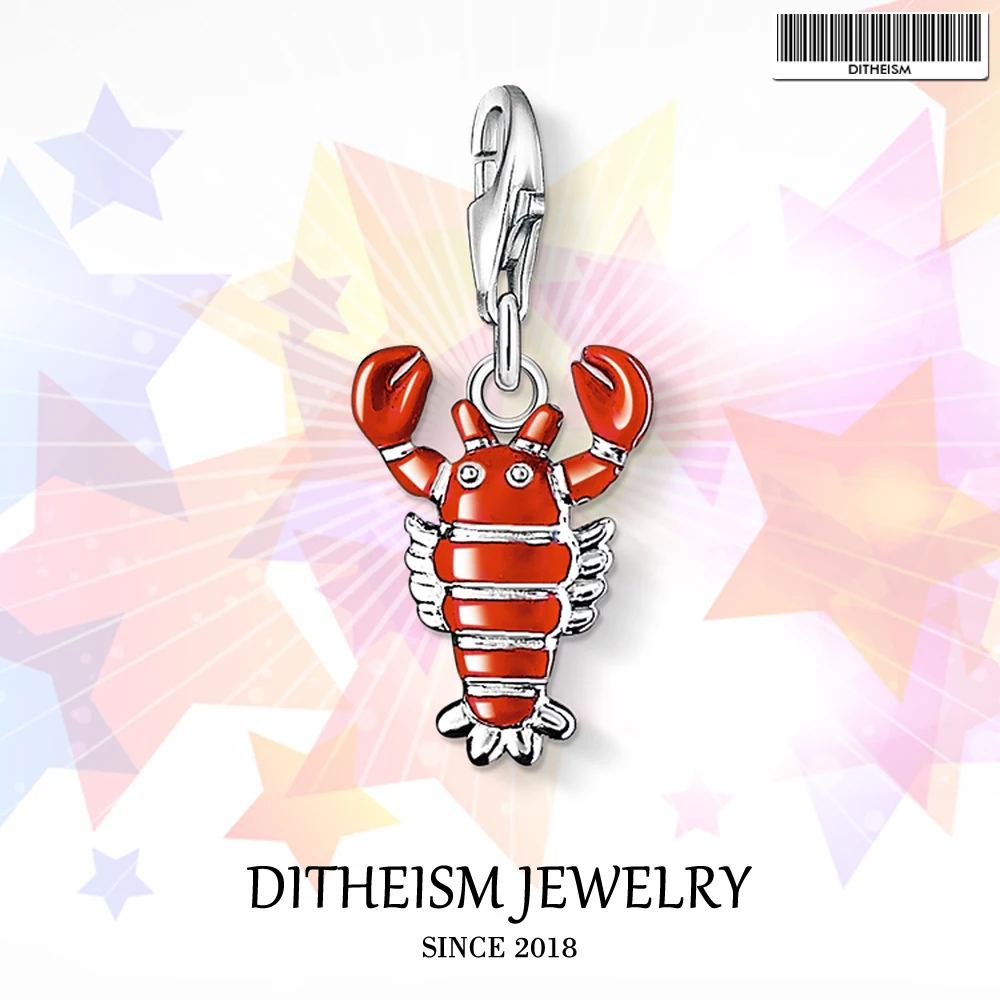 Red Lobster Charms Pendant, 2018 Fashion Jewelry 925 Sterling Silver Cute Gift For Women Boy Girls Fit Bracelet Necklace Bag
Red Lobster Charms Pendant, 2018 Fashion Jewelry 925 Sterling Silver Cute Gift For Women Boy Girls Fit Bracelet Necklace Bag
