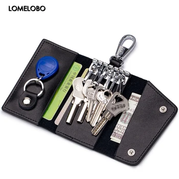 Lomelobo Unisex Split Leather Key Wallet Men Multi-Function Coin Purse Organizer Key Case Women Credit ID Card Holder portomonee
Lomelobo Unisex Split Leather Key Wallet Men Multi-Function Coin Purse Organizer Key Case Women Credit ID Card Holder portomonee