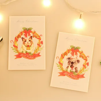 1pcs letter lover LOMO message card <Christmas carol> 28 sheets into the garland watercolor cute animal
1pcs letter lover LOMO message card <Christmas carol> 28 sheets into the garland watercolor cute animal