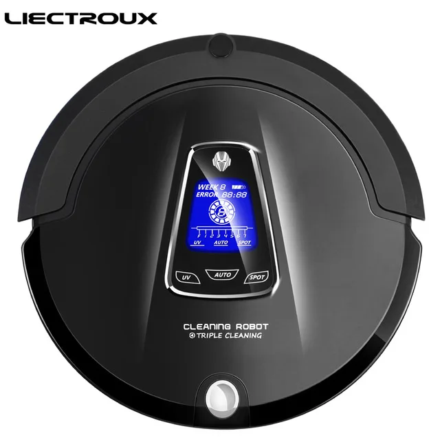 

LIECTROUX A335 Multifunction Robot Vacuum Cleaner For Home Sweep,Vacuum,Mop,Sterilize Schedule,Virtual Blocker,Self Charge new