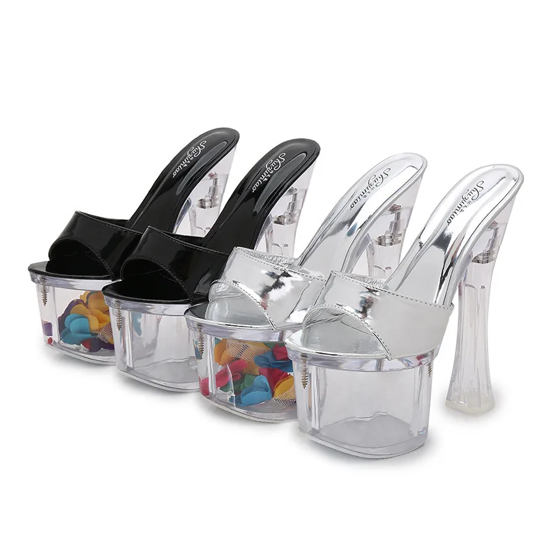 Super High With Crystal Slope With Slipper Woman Platform Non-slip Sexy Super High With Sandals
Super High With Crystal Slope With Slipper Woman Platform Non-slip Sexy Super High With Sandals