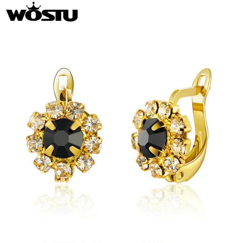 WOSTU 2019 Hot Fashion Gold Color Stud Earrings Romantic Clear Zircon Earrings For Women Party Wedding Elegant Jewelry SDTE149
WOSTU 2019 Hot Fashion Gold Color Stud Earrings Romantic Clear Zircon Earrings For Women Party Wedding Elegant Jewelry SDTE149
