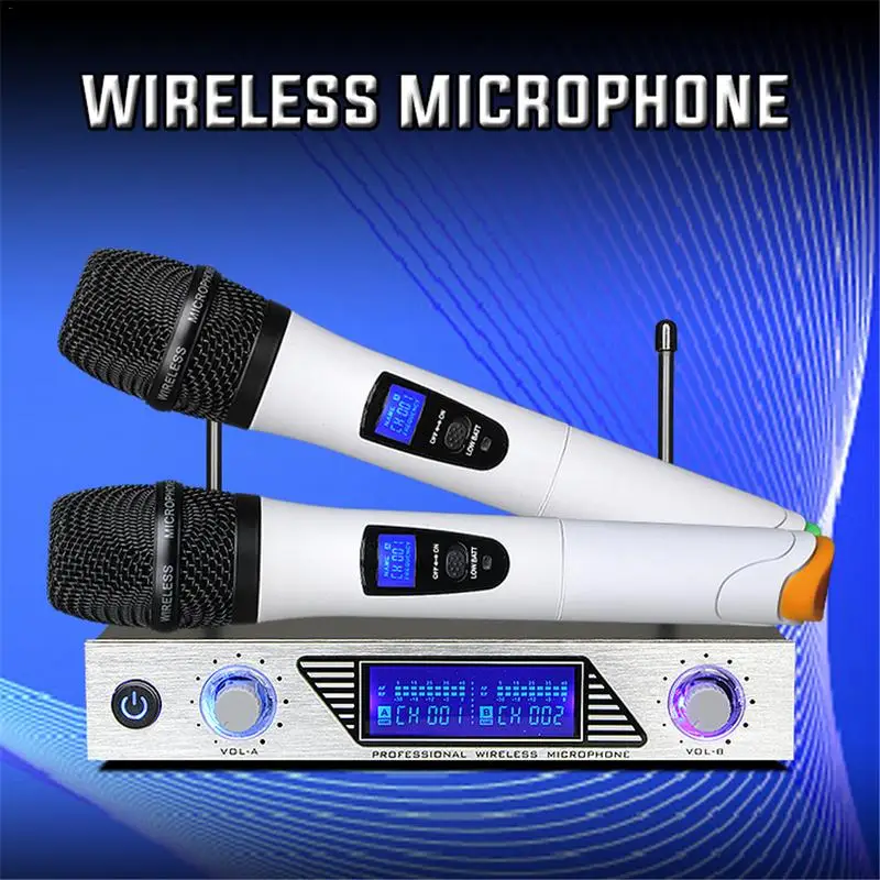 V-segment Wireless Microphone System One-to-two Computer Microphone Home TV Computer Karaoke For LANGSHENG
V-segment Wireless Microphone System One-to-two Computer Microphone Home TV Computer Karaoke For LANGSHENG