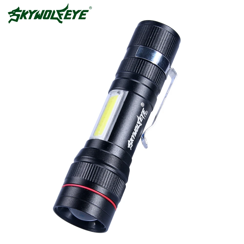 Mini XML T6 USB LED Flashlight COB Rechargeable Torch Built-in lithium Battery Zoom Lantern Tactical Camping light
Mini XML T6 USB LED Flashlight COB Rechargeable Torch Built-in lithium Battery Zoom Lantern Tactical Camping light