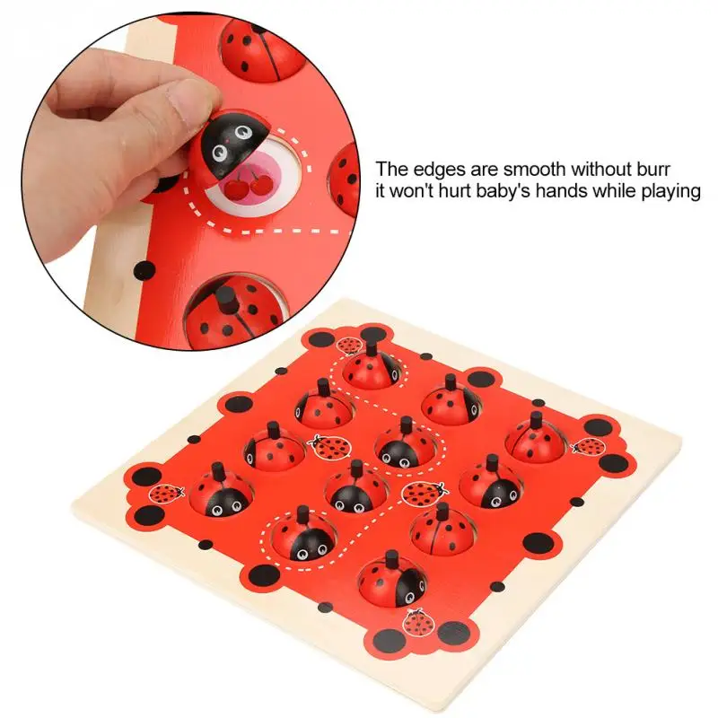 Kids Memory Training Game Chess Puzzle Cartoon Montessori Wooden Puzzle Ladybug Design Early Development Toy for Children Gifts
Kids Memory Training Game Chess Puzzle Cartoon Montessori Wooden Puzzle Ladybug Design Early Development Toy for Children Gifts