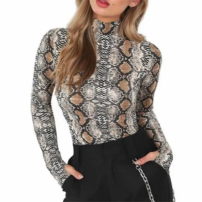 Winter Autumn Women Bodysuit Sexy Turtleneck Body Suits Long Sleeve Skinny Snake Printed Female Casual Print Bodycon Playsuit
Winter Autumn Women Bodysuit Sexy Turtleneck Body Suits Long Sleeve Skinny Snake Printed Female Casual Print Bodycon Playsuit