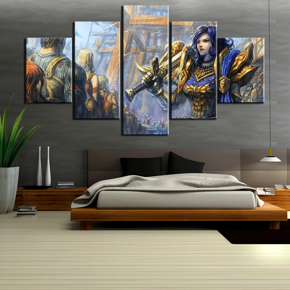 Canvas Painting 5 Piece World of Warcraft Poster Cuadros Landscape Canvas Wall Art Home Decor For Living Room Artwork(Framed)
Canvas Painting 5 Piece World of Warcraft Poster Cuadros Landscape Canvas Wall Art Home Decor For Living Room Artwork(Framed)