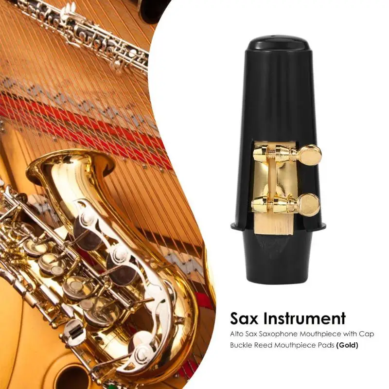 Alto Sax Saxophone Mouthpiece with Cap Buckle Reed Mouthpiece Patches Pads Cushions Sax Instrument Accessories
Alto Sax Saxophone Mouthpiece with Cap Buckle Reed Mouthpiece Patches Pads Cushions Sax Instrument Accessories