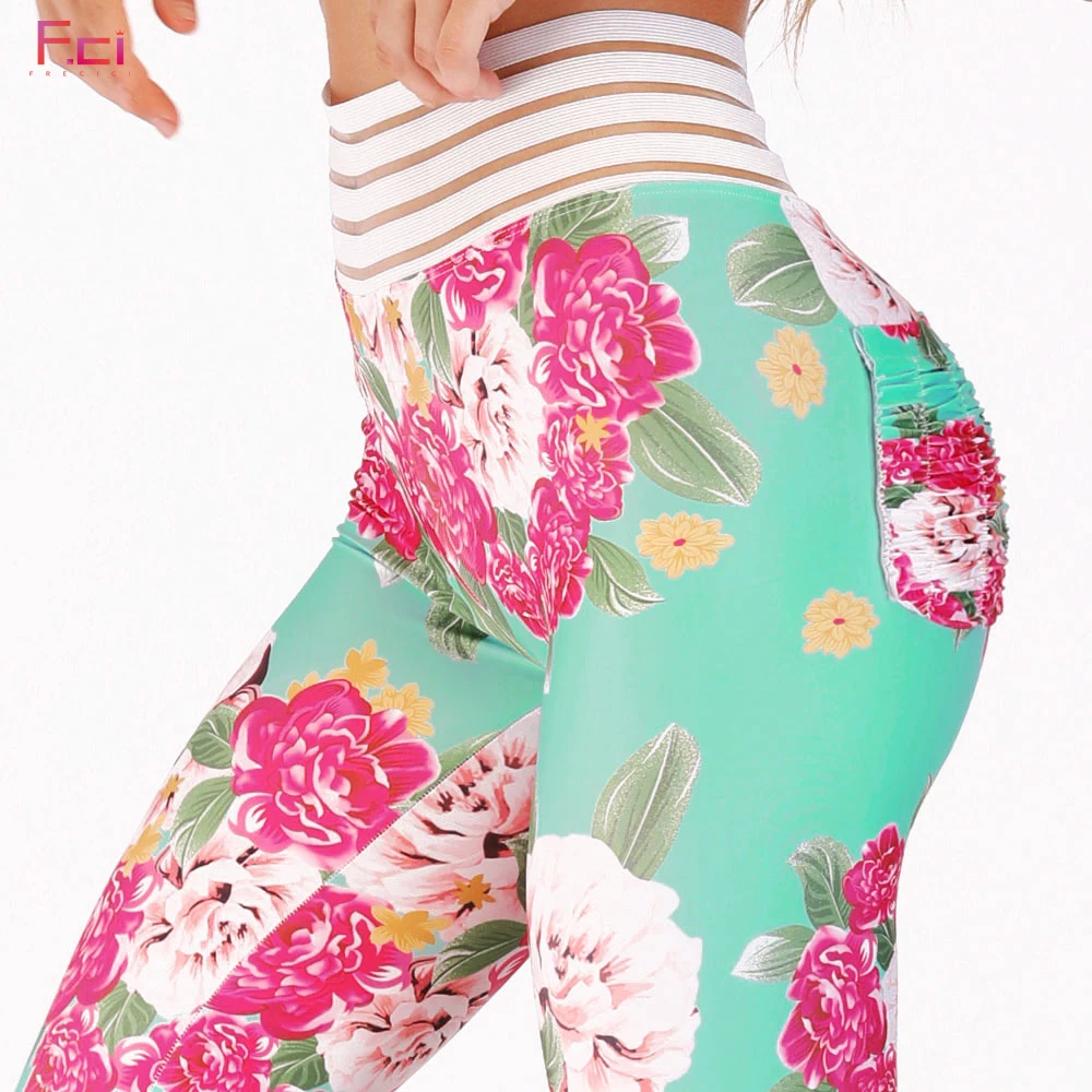 Summer Floral Leggings for Women High Waist Booty Leggings Workout Fitness Pans Push Up Active Pants With Hip Pocket
Summer Floral Leggings for Women High Waist Booty Leggings Workout Fitness Pans Push Up Active Pants With Hip Pocket