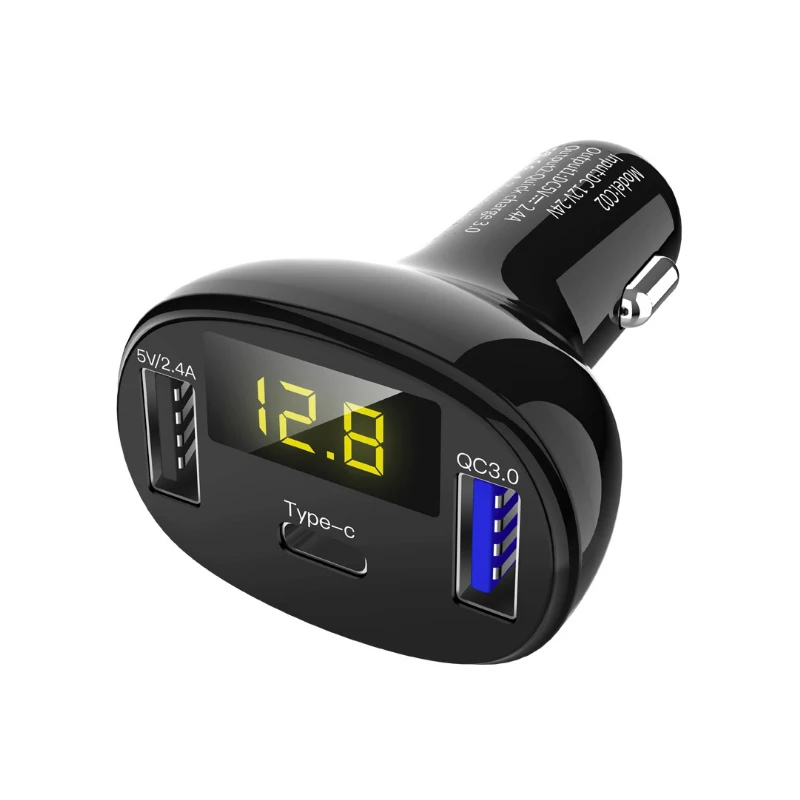 Car Power Adapter In-car Phone Charger Type-C Fast Charger QC3.0 Dual USB Ports DC5V 2.4A 12V 24V Cigarette Lighter Power Supply
Car Power Adapter In-car Phone Charger Type-C Fast Charger QC3.0 Dual USB Ports DC5V 2.4A 12V 24V Cigarette Lighter Power Supply