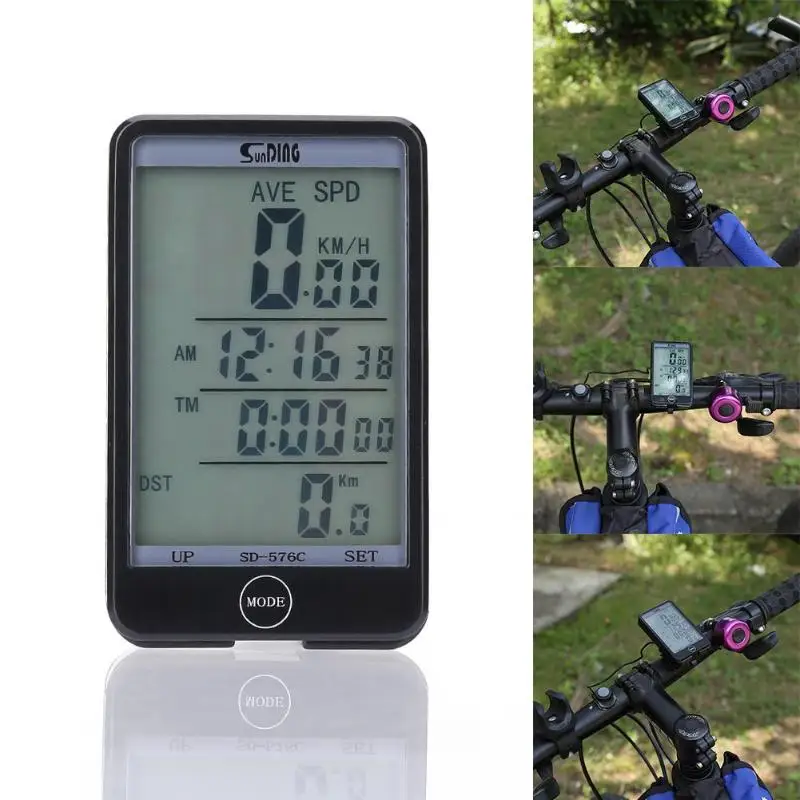 SUNDING SD-576C Wireless Backlit Bicycle Computer LCD Touch Screen Hot Sale Waterproof Bike Odometer Speedometer Stopwatch 
SUNDING SD-576C Wireless Backlit Bicycle Computer LCD Touch Screen Hot Sale Waterproof Bike Odometer Speedometer Stopwatch