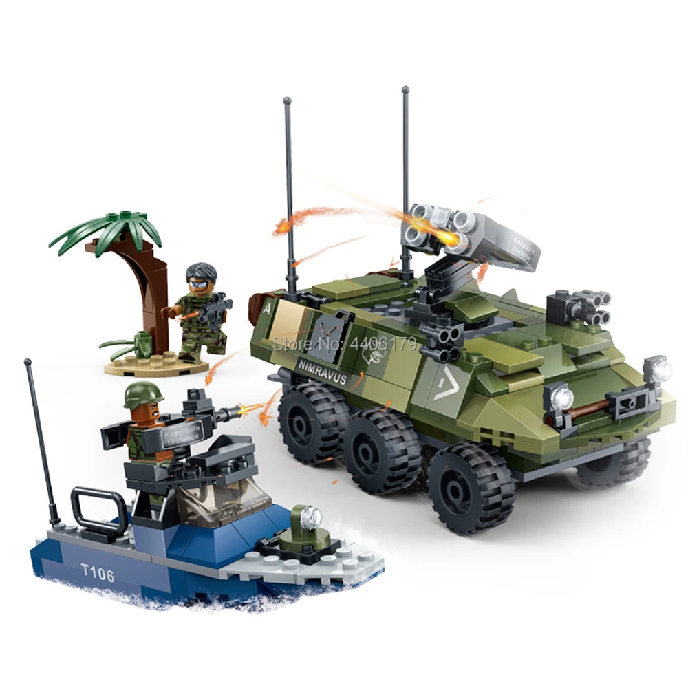hot LegoINGlys military WW2 army Speedboat amphibious vehicle Beach landing war Building Blocks soldier figures bricks toys gift
hot LegoINGlys military WW2 army Speedboat amphibious vehicle Beach landing war Building Blocks soldier figures bricks toys gift
