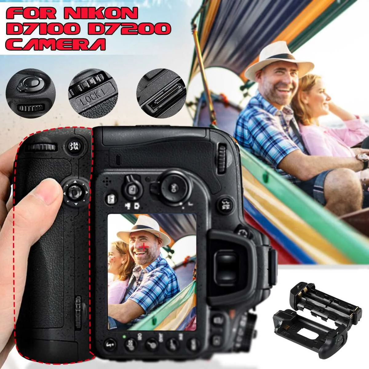 Professional Vertical Battery Grip Pack Holder For NIKON D7100 D7200 DSLR Camera work with EN-EL15 Battery Li-ion Battery Holder
Professional Vertical Battery Grip Pack Holder For NIKON D7100 D7200 DSLR Camera work with EN-EL15 Battery Li-ion Battery Holder