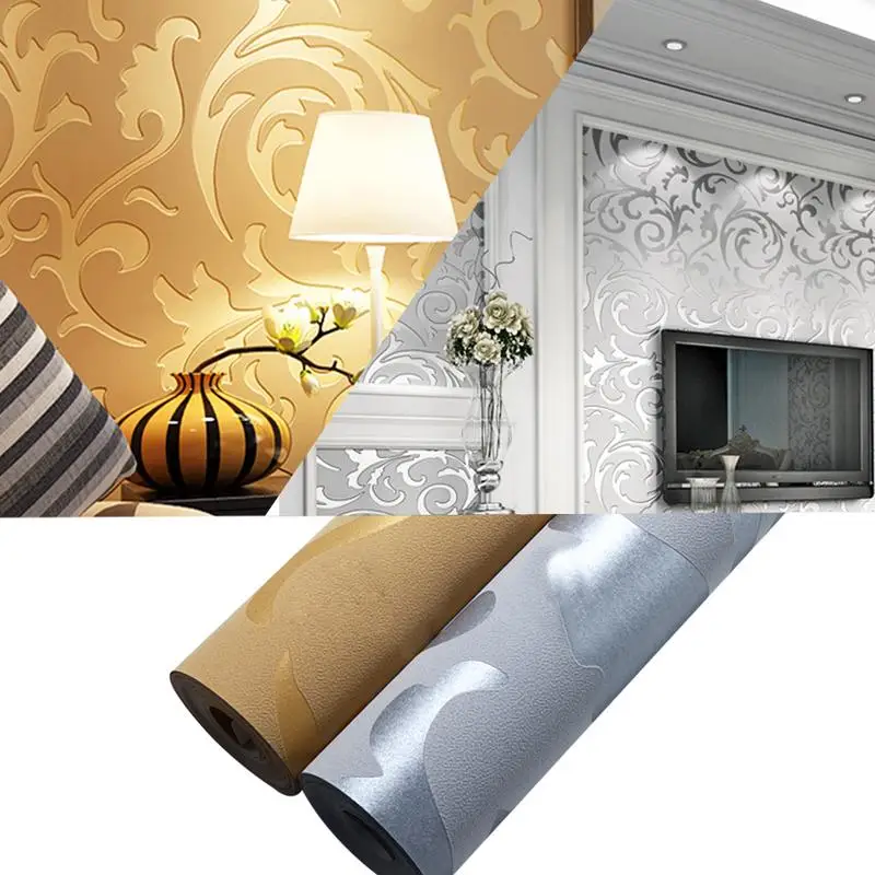Wall Sticker Victorian Damask Embossed Textured Wallpaper Non-woven Damask Wallpaper For Bedroom Living Room TV Background Wall
Wall Sticker Victorian Damask Embossed Textured Wallpaper Non-woven Damask Wallpaper For Bedroom Living Room TV Background Wall