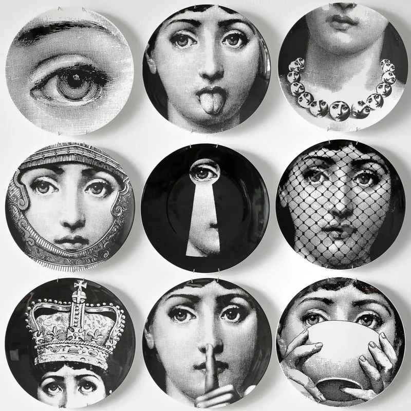 8-inch Ajax Vintage Zoyo Utenos Fashion Designer Fornasetti Plates Decorative Wall Dishes Home Decoration China
8-inch Ajax Vintage Zoyo Utenos Fashion Designer Fornasetti Plates Decorative Wall Dishes Home Decoration China