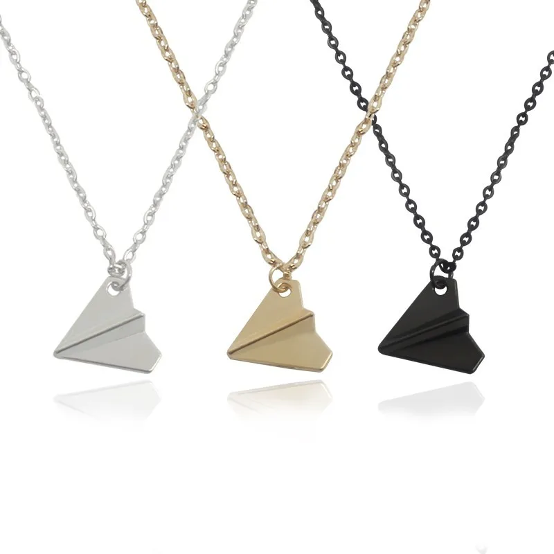 Minimalist Tiny Paper Airplane Necklace Women Mini Paper Plane Aircraft Pendant Necklaces Link Chain Jewelry Collier Femme
Minimalist Tiny Paper Airplane Necklace Women Mini Paper Plane Aircraft Pendant Necklaces Link Chain Jewelry Collier Femme