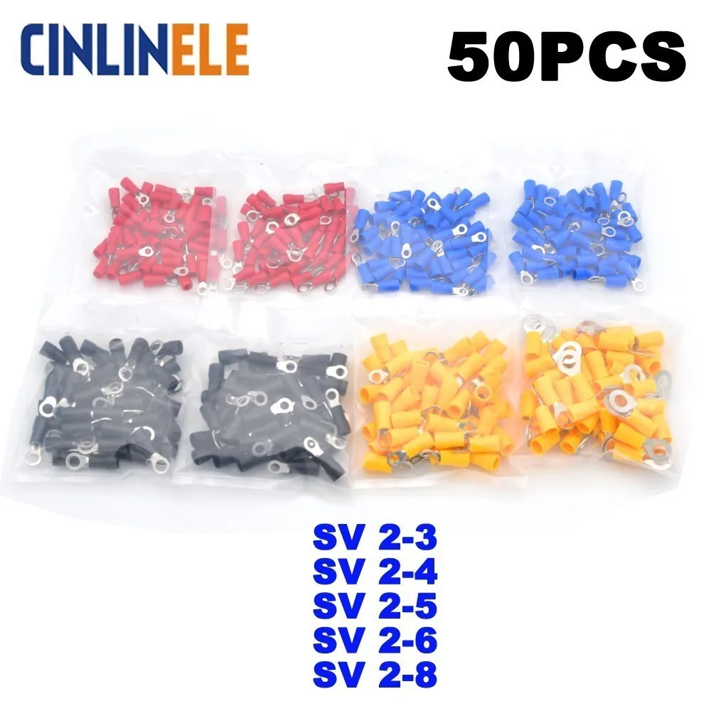 50Pcs Fork Spade Crimp Insulation Terminal SV2-3 SV2-4 SV2-5 SV2-6 SV2-8 SV2-10 Wire Cable Connector SV
50Pcs Fork Spade Crimp Insulation Terminal SV2-3 SV2-4 SV2-5 SV2-6 SV2-8 SV2-10 Wire Cable Connector SV