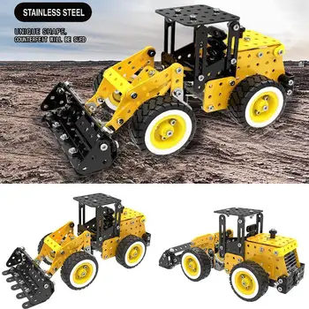 DIY building blocks assembled stainless steel bulldozer Over 3 Years Old boy kids gifts
DIY building blocks assembled stainless steel bulldozer Over 3 Years Old boy kids gifts
