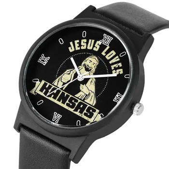 Casual Jesus Loves Series Watch for Women Men Classic PU Leather Strap Quartz Watch Movement Unique Large Dial Lovers Wristwatch
Casual Jesus Loves Series Watch for Women Men Classic PU Leather Strap Quartz Watch Movement Unique Large Dial Lovers Wristwatch