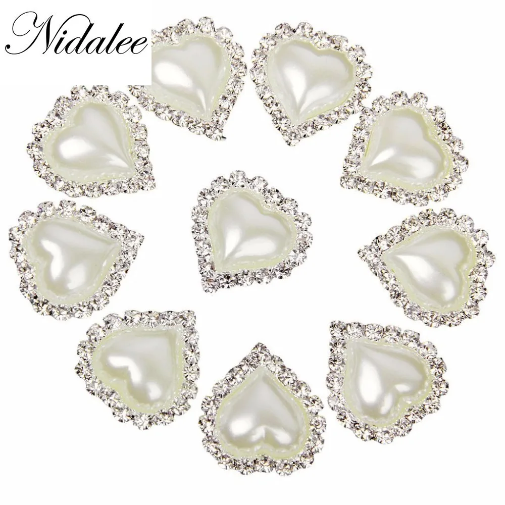 10pcs Heart White Faux Pearl Flatback 20*25mm Rhinestones DIY Hair Interspersed Button Shiny Wedding Accessories
10pcs Heart White Faux Pearl Flatback 20*25mm Rhinestones DIY Hair Interspersed Button Shiny Wedding Accessories