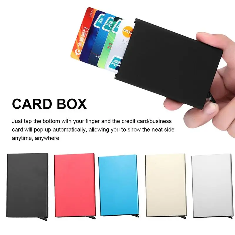 Car Parking Card Storage Box Anti Magnetic Credit Card Holder Aluminum Box Home Storage Bag Wallet Push-pull
Car Parking Card Storage Box Anti Magnetic Credit Card Holder Aluminum Box Home Storage Bag Wallet Push-pull