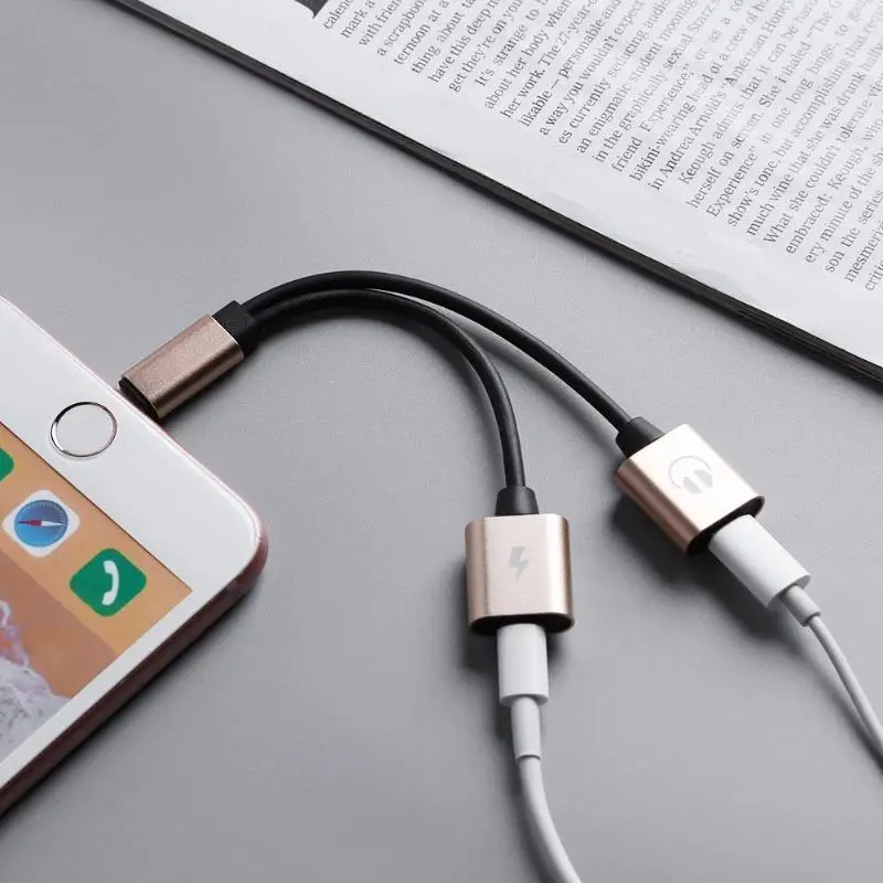 Charging+Audio 2 in 1 L Port Adapter for iPhone 7 Charging Adapter for iPhone 8 7 Plus X Charger Converter Headphone Adapter
Charging+Audio 2 in 1 L Port Adapter for iPhone 7 Charging Adapter for iPhone 8 7 Plus X Charger Converter Headphone Adapter
