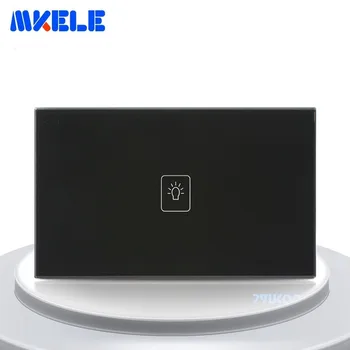 US Standard Touch Switch Black Crystal Glass Panel 1 Gang 1 Way Light Switch Touch Screen Wall Switch Wall Socket For Lamp
US Standard Touch Switch Black Crystal Glass Panel 1 Gang 1 Way Light Switch Touch Screen Wall Switch Wall Socket For Lamp