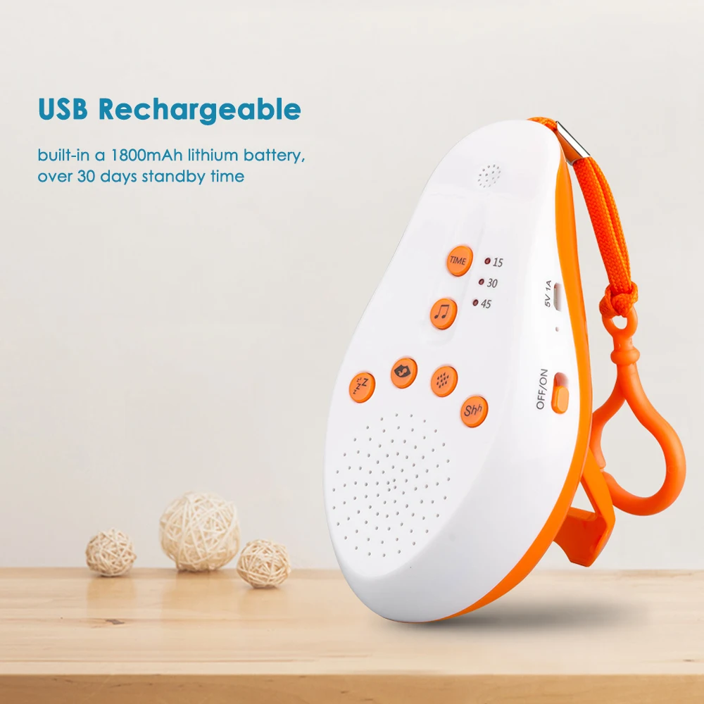 Baby Sleep Soother USB Soother with Voice Recording Function Rechargeable Portable Sound Machine 16 Soothing Sensor Activation
Baby Sleep Soother USB Soother with Voice Recording Function Rechargeable Portable Sound Machine 16 Soothing Sensor Activation