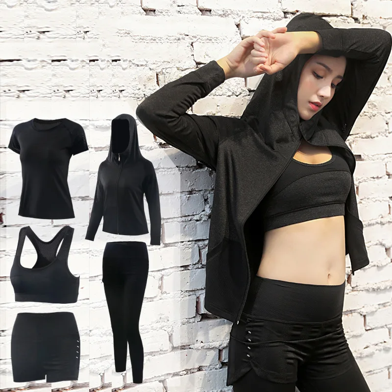 Training Sports SportsWear Sets Womens Yoga Sets 5 Pieces Workout Clothes For Women Sportswear Gym Training Clothing
Training Sports SportsWear Sets Womens Yoga Sets 5 Pieces Workout Clothes For Women Sportswear Gym Training Clothing