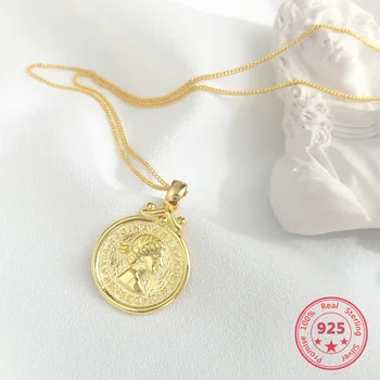 Delicate Wholesale Japan Korea Style 925 Sterling Silver Fashion Gold Person Coins Pendants Necklace Women Jewelry
Delicate Wholesale Japan Korea Style 925 Sterling Silver Fashion Gold Person Coins Pendants Necklace Women Jewelry