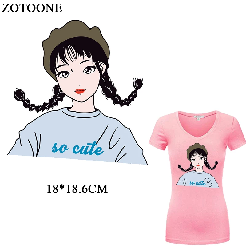 ZOTOONE Iron On Cute Girl Patches For Clothing Dress Sweatshirt Heat Press Appliqued Thermal Transfers DIY Accessory Decoration 
ZOTOONE Iron On Cute Girl Patches For Clothing Dress Sweatshirt Heat Press Appliqued Thermal Transfers DIY Accessory Decoration