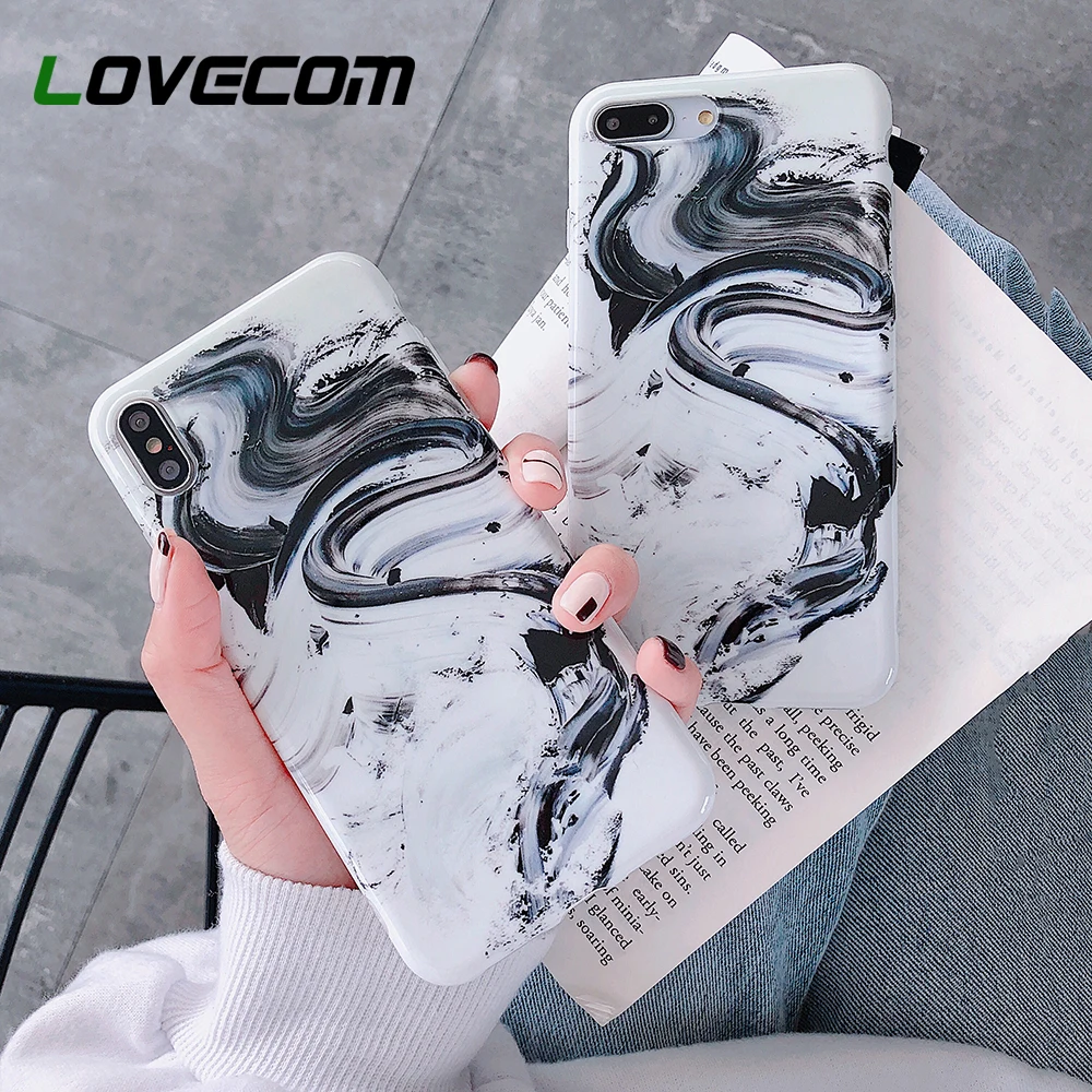 LOVECOM Smooth Retro Ink Painting Phone Case For iPhone XS Max XR XS X 6 7 8 Plus Soft IMD Full Body Coverage Shell Protector
LOVECOM Smooth Retro Ink Painting Phone Case For iPhone XS Max XR XS X 6 7 8 Plus Soft IMD Full Body Coverage Shell Protector