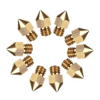 10pcs MK8 Extruder Nozzle For 3D Printer CR-10 5 Different Size 0.2mm 0.4mm 0.6mm 0.8mm 1.0mm
10pcs MK8 Extruder Nozzle For 3D Printer CR-10 5 Different Size 0.2mm 0.4mm 0.6mm 0.8mm 1.0mm