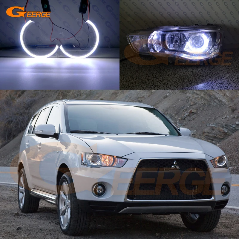 For Mitsubishi Outlander 2010 2011 Xenon headlight Excellent Ultra bright illumination COB led angel eyes kit Car styling
For Mitsubishi Outlander 2010 2011 Xenon headlight Excellent Ultra bright illumination COB led angel eyes kit Car styling