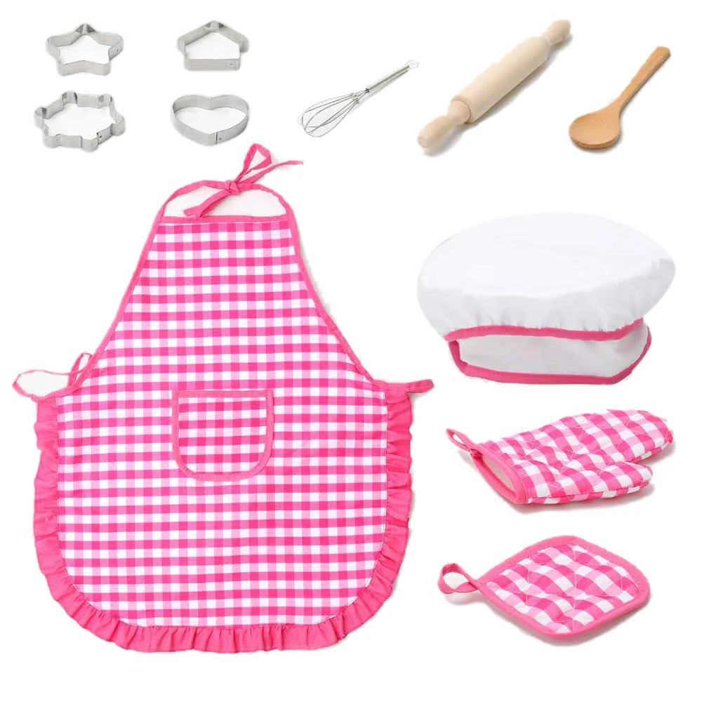 11Pcs/set Kitchen Apron Accessories Kids Simulation Kitchen Toys Baby Girl Baking Protective Tools
11Pcs/set Kitchen Apron Accessories Kids Simulation Kitchen Toys Baby Girl Baking Protective Tools