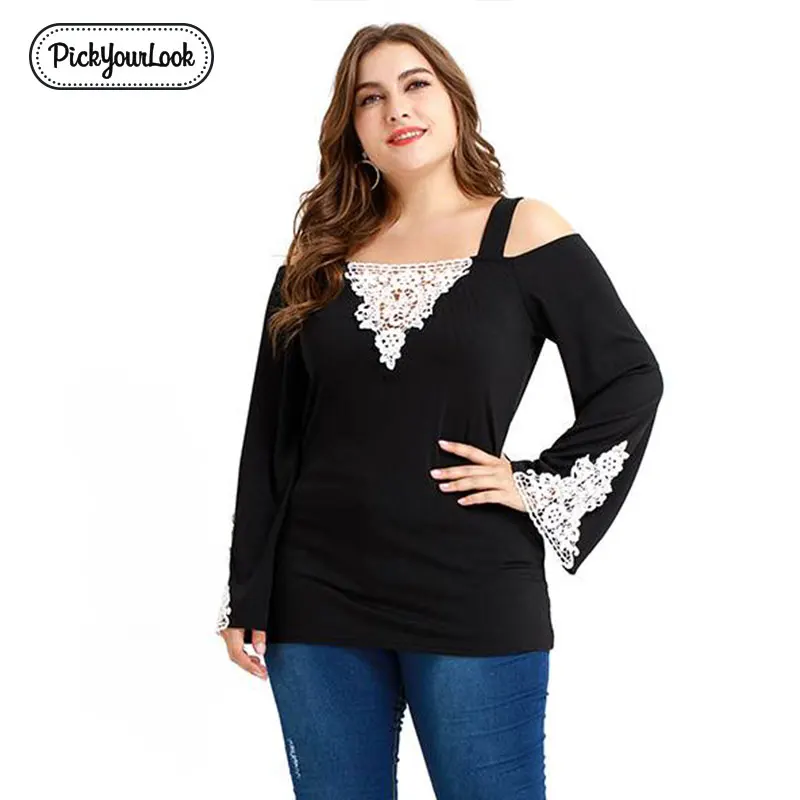 Lace Patchwork Tops For Women Plus Size Lace Translucent Lady T-Shirt With Long Sleeves Autumn Casual Female Tees D30
Lace Patchwork Tops For Women Plus Size Lace Translucent Lady T-Shirt With Long Sleeves Autumn Casual Female Tees D30