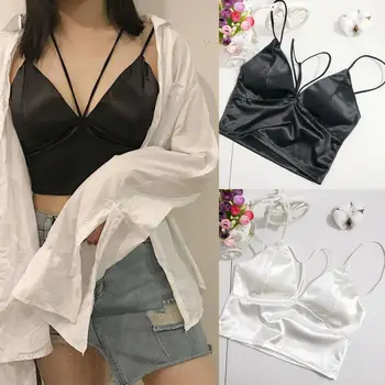 Women Summer Sexy Sleeveless V-Neck Wrap Camisole Ladies Casual Camis Solid Tanks Bra Crop Tops
Women Summer Sexy Sleeveless V-Neck Wrap Camisole Ladies Casual Camis Solid Tanks Bra Crop Tops