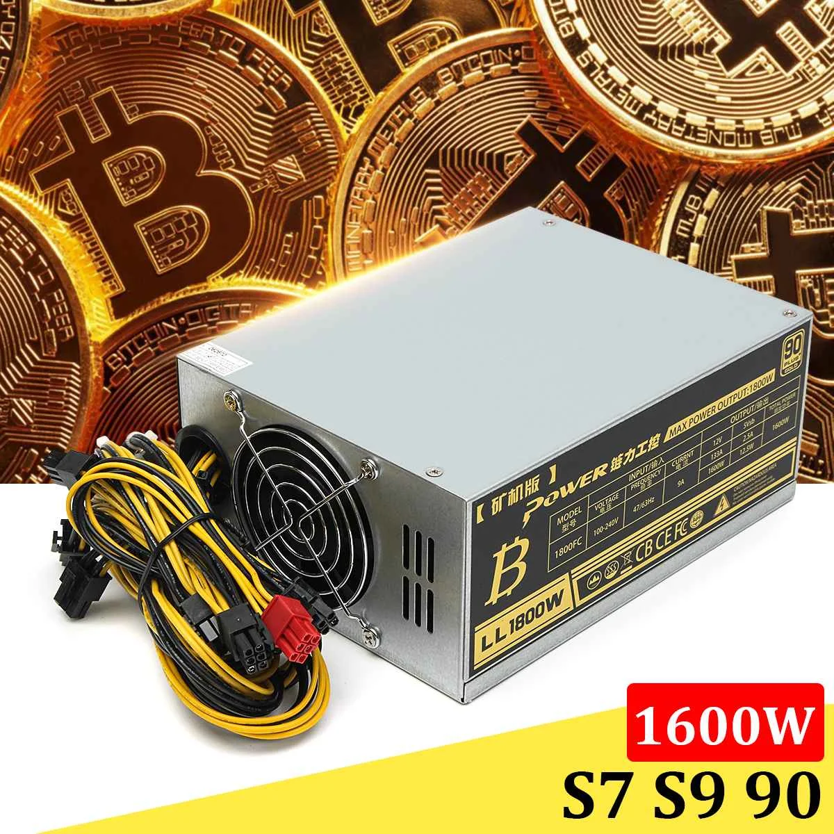 Max 1800W Mining Machine Power Supply For Eth Bitcoin Miner Antminer S7 S9 Ethereum
Max 1800W Mining Machine Power Supply For Eth Bitcoin Miner Antminer S7 S9 Ethereum